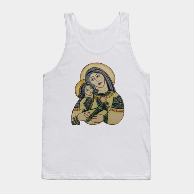 God mother with Jesus christmas decor Tank Top by Gogodzy